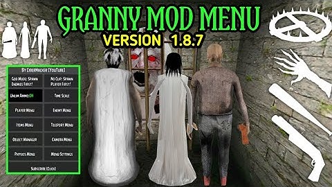 Granny MOD APK MOD MENU 1.8.7 |  ग्रैनी मॉड मेनू 1.8.7 | ग्रैनी मॉड मेनू एपीके 1.8.7 😁.