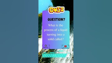 What is the process of a liquid turning into a solid called