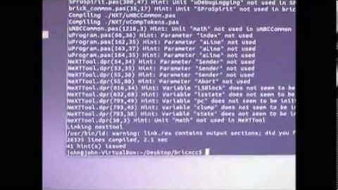 NXT Power Programming - Chapter 1 - Linux (part 2)