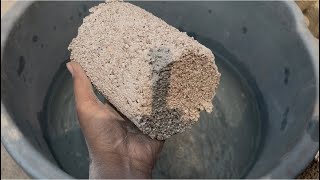 New Super Soft White Stone Cement And Multi Texture Lots Of Water Crumbling #cement #sand #asmr  screenshot 1