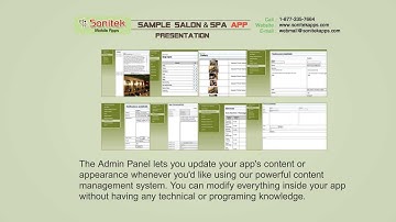 Salon & Spa Mobile App - Backend Presentation - 2 by SonitekApps