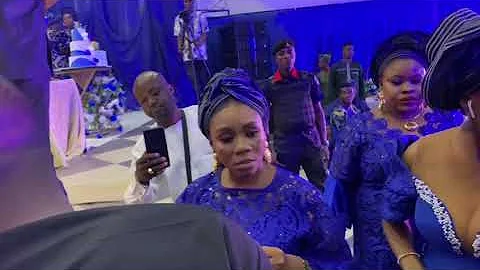 WUMI TORIOLA SPRAY THE CELEBRANT MONEY AT TOKUNBO MARVIS BIRTHDAY PARTY