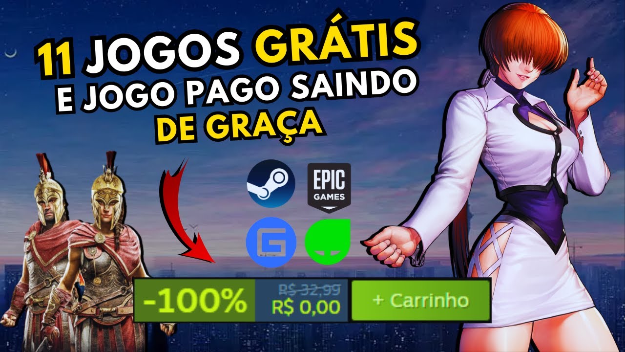 VOA! +3 jogos pagos DE GRAÇA, 11 Novos jogos GRÁTIS e promoções de jogos à  partir de 5 reais 