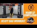 30 minute muay thai kickboxing heavy bag workout warm up compilation