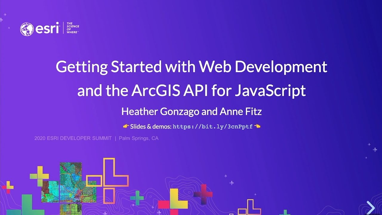 Learn about the ArcGIS API for JavaScript: start web development