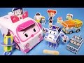 Robocar Poli ambulance Paper Craft police fire car toys