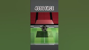 Cloth Simulation 1 vs 4096 Faces ⚽️👔 #blender3d #blenderanimation #3dart #