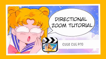【Tutorial】Directional Zoom • Cute Cut Pro/CCP