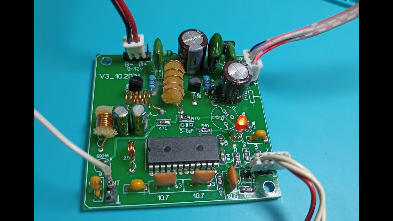 FM приемник на аналоговой микросхеме TDA5710+TA7343АР - YouTube
