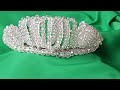 Kolay Kristal Taç Yapımı - DIY Beaded Bridal Headpiece