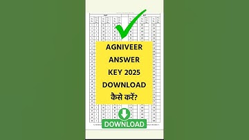 Agniveer Answer Key 2025 Download Kaise Kare? | Indian Agniveer Answer Key 2025 link
