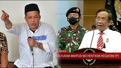 Fahri Hamzah Sayangkan Sikap Mahfud MD di Konferensi Pers FPI: Orang Pintar Tak Gemar Membuka Dialog
