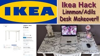 Ikea Hack - Linmon Adils Desk Makeover!!  DIY