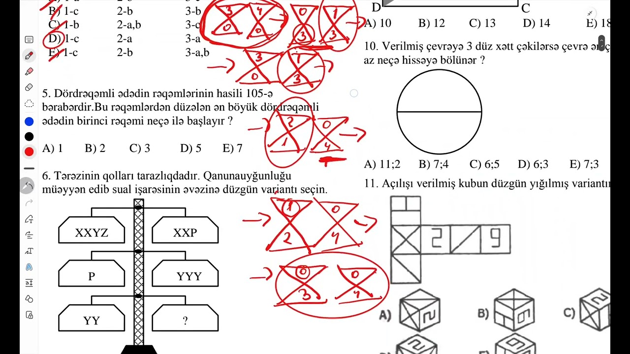 2018-ci il məntiq qəbul sualları, potensial qəbul sualları🤌
