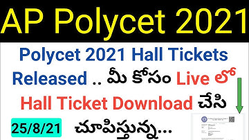 how to download ap polycet 2021 hall tickets in mobile in telugu