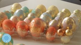 DIY Colorful Foiled Eggs for Easter - Martha Stewart