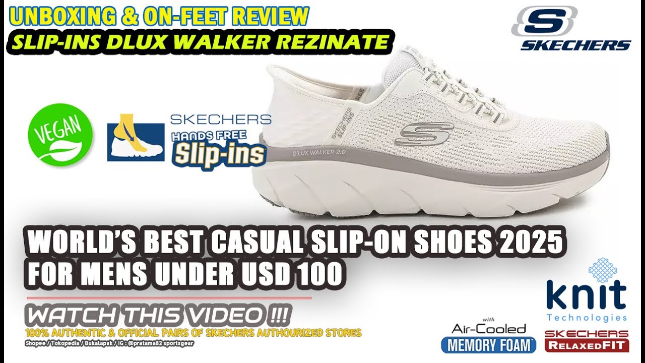 Распаковка и обзор на ноги. Кроссовки-слипоны SKECHERS D'LUX WALKER 2.0 из резины. Слипоны. Спорт...