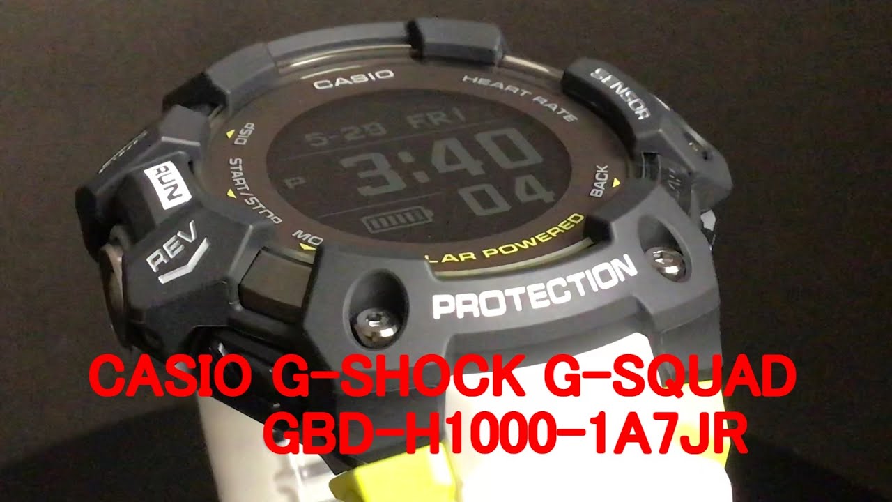 CASIO G-SHOCK G-SQUAD GBD-H1000-1A7JR 心拍計+GPS機能