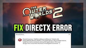 How to FIX The Outer Worlds 2 DirectX Error / DXGI_ERROR_DEVICE