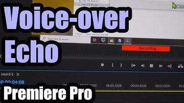 How to eliminate Echo while Voice-over recording (Premiere Pro, Mute input while timeline recording)