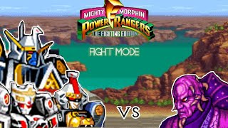 Mighty Morphin Power Rangers Fight Edition- Fight Mode CPU Megazords + Player vs Ivan Ooze