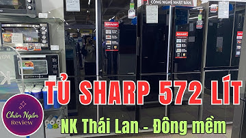 Tủ lạnh Sharp Thái Lan 572 lít SJ-FXP640VG-BK bền bỉ giá mềm | Chân Ngắn RV