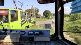 Полная поездка на трамвае №3 - Каменское (Дніпродзержинськ), (Половина тура) Часть 1.
