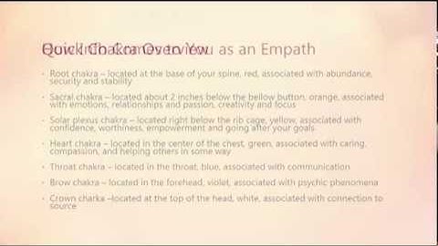 Chakra Basics for Empaths