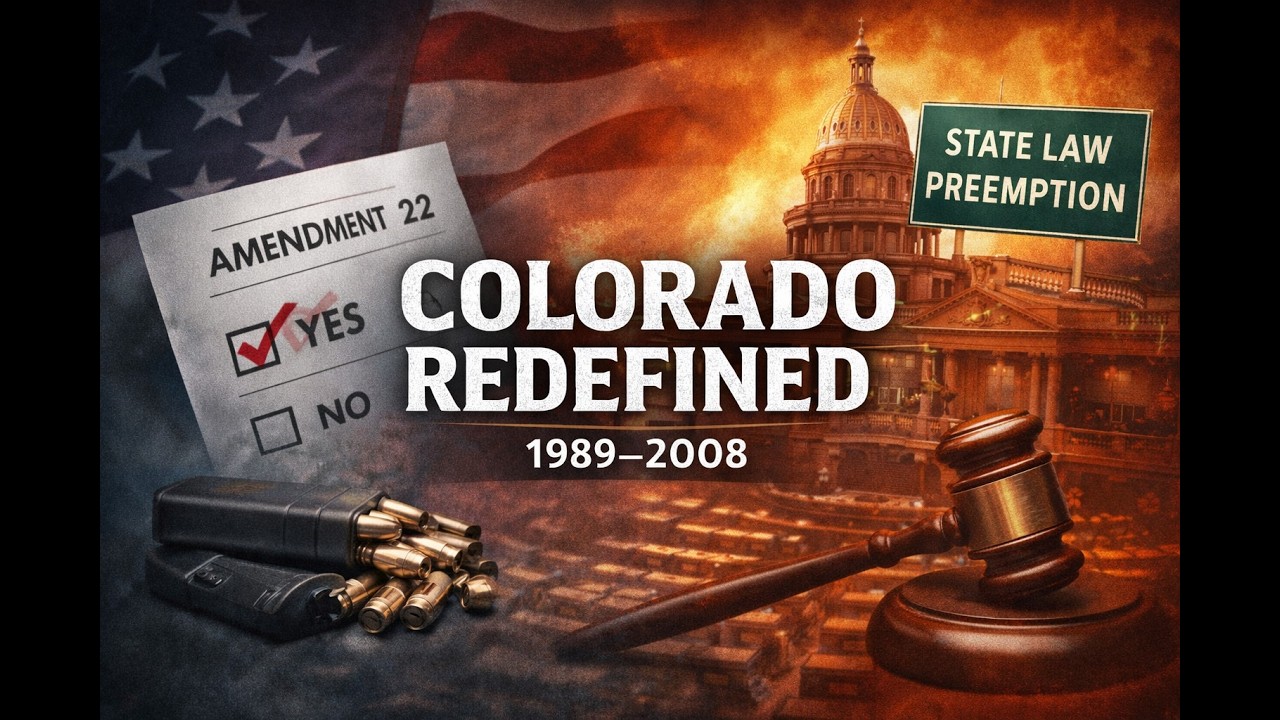 Colorado Redefined (1989–2008) | Columbine, Shall-Issue Reform, & The Heller Reset