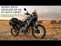 Mosko Moto Reckless 80 + Gnoblin on CF-Moto 450MT with Perun moto Top luggage rack