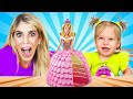 Surprising Daughter with DIY Princess Cake