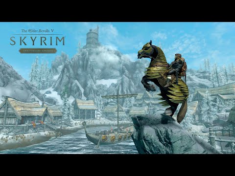 Видео: Skyrim AE - Легенда, Выживание и Лучник! 14 Проходим Данстар.