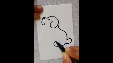 How To Draw A Dog | Easy Dog Drawing Step By Step For Kids #shorts #drawing #dog #dogdrawing