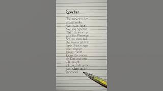 sprinter lyrics #sprinter #lyrics