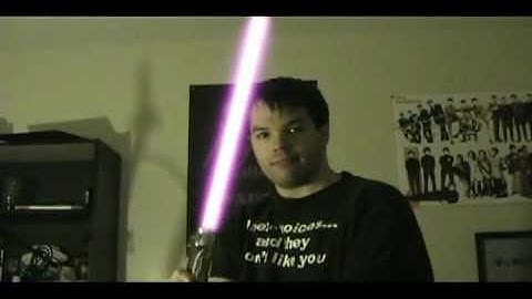 Lightsaber test with Adobe Premiere