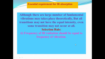 IR Spectroscopy (Lecture 2) By Dr  Lalan Chandra Mandal