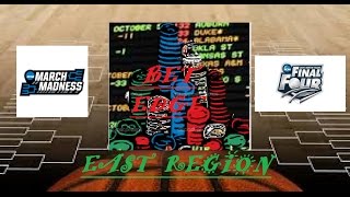 NCAA March Madness - East Region breakdown - KenPom stats and projected scores