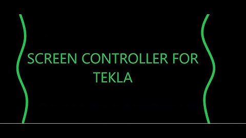 Screen controller for Tekla | OK, Apply, Modify options not available | Tekla laptop screen dialogue