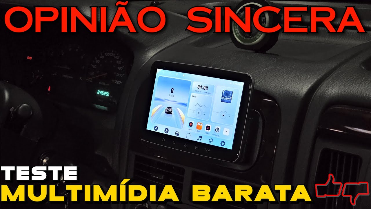 Multimídia BOA e BARATA: com Android Auto e Apple Carplay SEM FIO. Tela 7" rápida e ótimo brilho