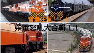 超重低音!!!!台鐵R20\/100\/150\/180型柴電機車 大功率輸出怒吼合集