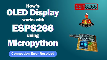 OLED Display with ESP8266 in SPI mode using microPython.