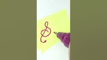 How to write Sun in cursive writing #cursivewriting #handwriting #calligraphy #shorts