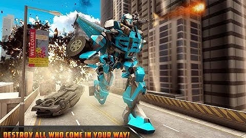 Futuristic Airplane Robot Transform -Air Force War Android Gameplay