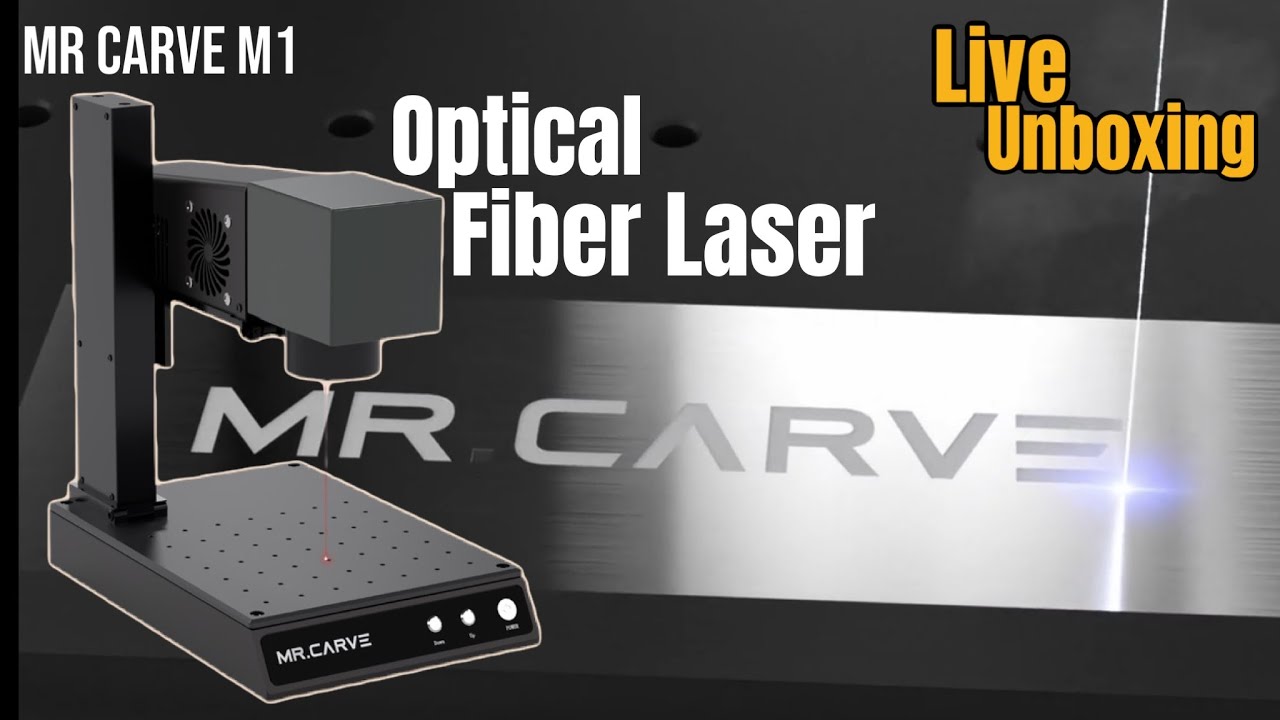 Mr Carve M1 Optical Fiber Laser - Live Unboxing! 