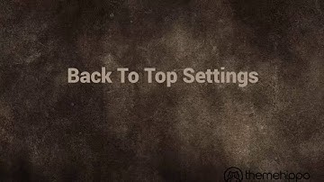 Back To Top Settings - Sink WooCommerce WordPress Theme By ThemeHippo