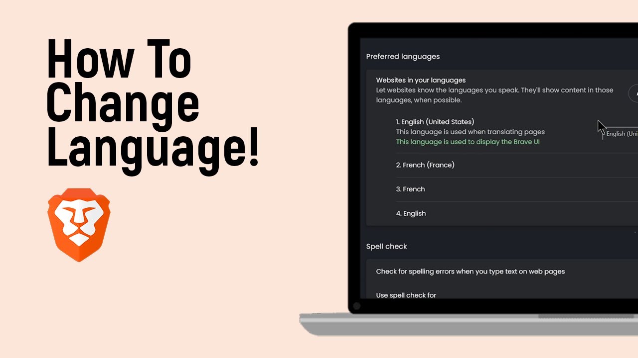 How to Change Language on Brave Browser [easy] - YouTube