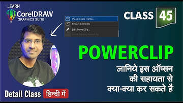 Powerclip Clipping Objects Into Other Objects | Class 45 | Place Inside Frame in Coreldraw