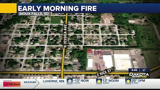 Residents displaced after early morning fire in Sioux Falls