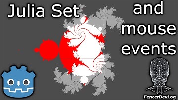 Godot 4: Julia set shader + mouse events (tutorial)