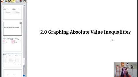 2.8 - Absolute Value Inequalities